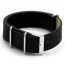 Watch strap Leather 20mm Black UG 13