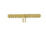 Watch strap Guess W1280L2 / Anna Steel Gold toned 18mm