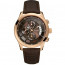 Watch strap Guess W14052G2 Leather Brown