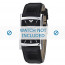 Armani watch strap AR-0147 Croco leather Black 22mm 