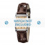 Armani watch strap AR-0404 Croco leather Brown 18mm 