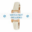Armani watch strap AR0173 Leather White 14mm + white stitching