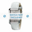Armani watch strap AR0461 Leather White 20mm + standard stitching