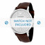 Armani watch strap AR2463 Leather Brown + brown stitching