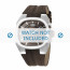 Breil watch strap BW0416 / F260053655 Leather Dark brown + brown stitching