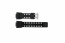 Casio watch strap GA-100CS-7A Rubber Black 16mm 