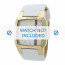 Diesel watch strap DZ1298 Leather White 27mm