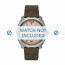 Diesel watch strap DZ1735 Canvas Green 22mm + green stitching