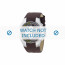 Diesel watch strap DZ4128 Leather Dark brown 16mm + brown stitching