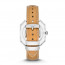 Fossil watch strap ES3538 Leather Brown 18mm + white stitching