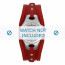 Fossil watch strap ES9739 Leather Red