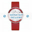 Jacob Jensen watch strap Strata 283 Leather Red 16mm