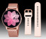 Watch strap Lotus 50015/1 / BA04503 Milanese Rosé