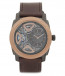 Fossil watch strap ME1122 Leather Brown 24mm + brown stitching