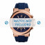 Michael Kors watch strap MK8295 Rubber Blue 13mm