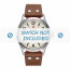 Swiss Military Hanowa watch strap 06-4280.04.002.05 Leather Cognac 22mm + white stitching