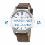Tissot watch strap T033.410.16.013.00 - T600027527 / T033.410.16.013.01 / T033.423.16.038.00 Croco leather Brown 19mm