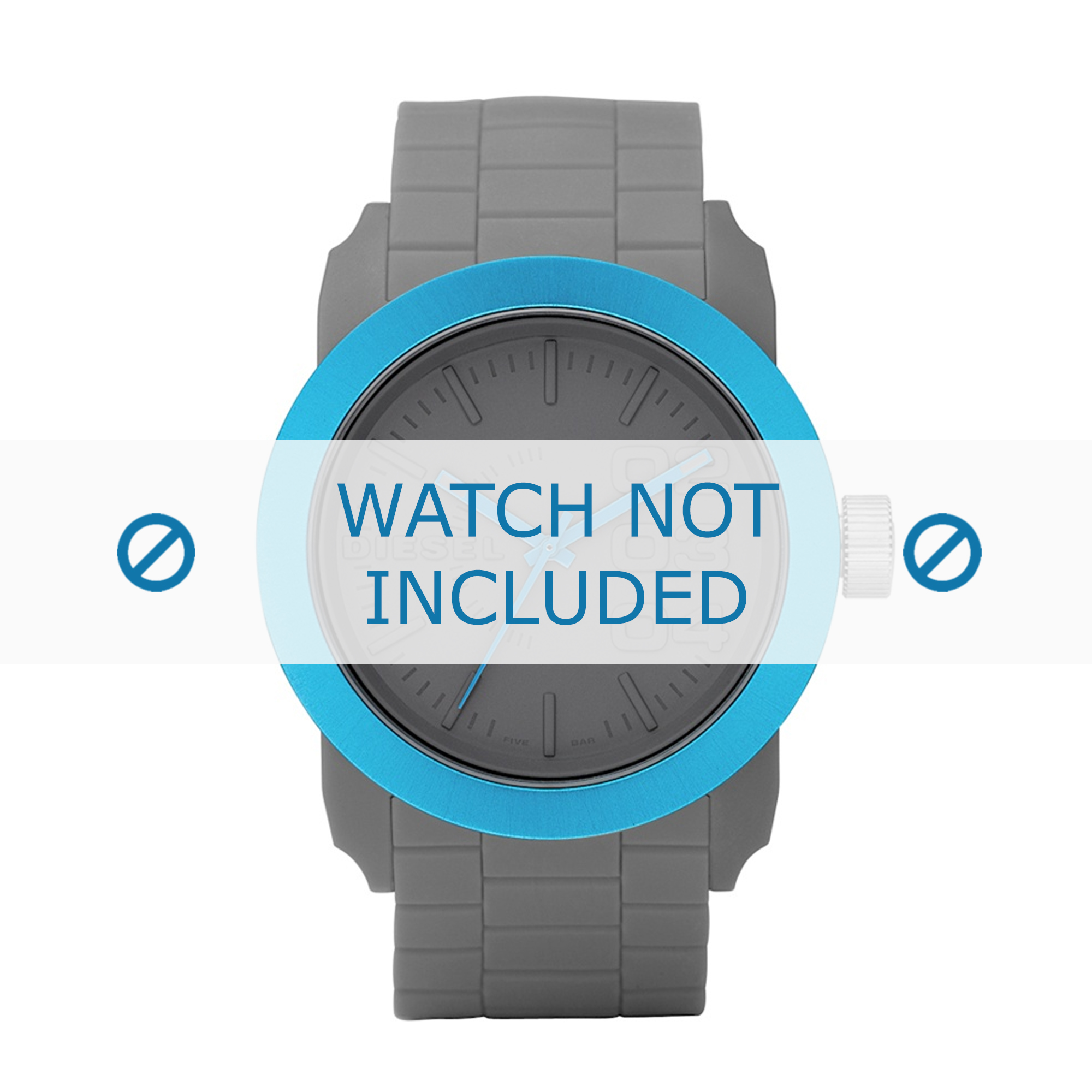 Watch band Diesel DZ1458 Silicone 24mm