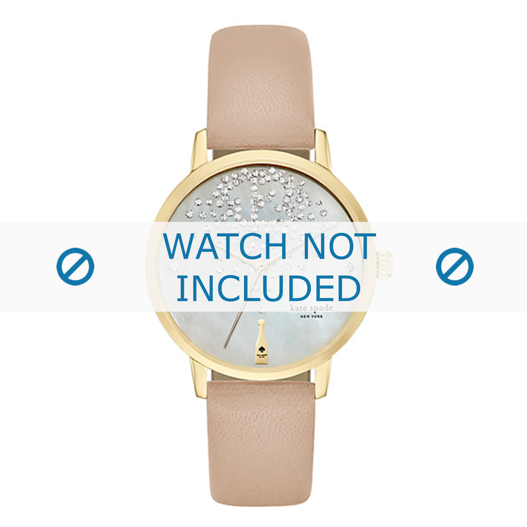 Watch strap Kate Spade New York KSW1015 Leather 16mm