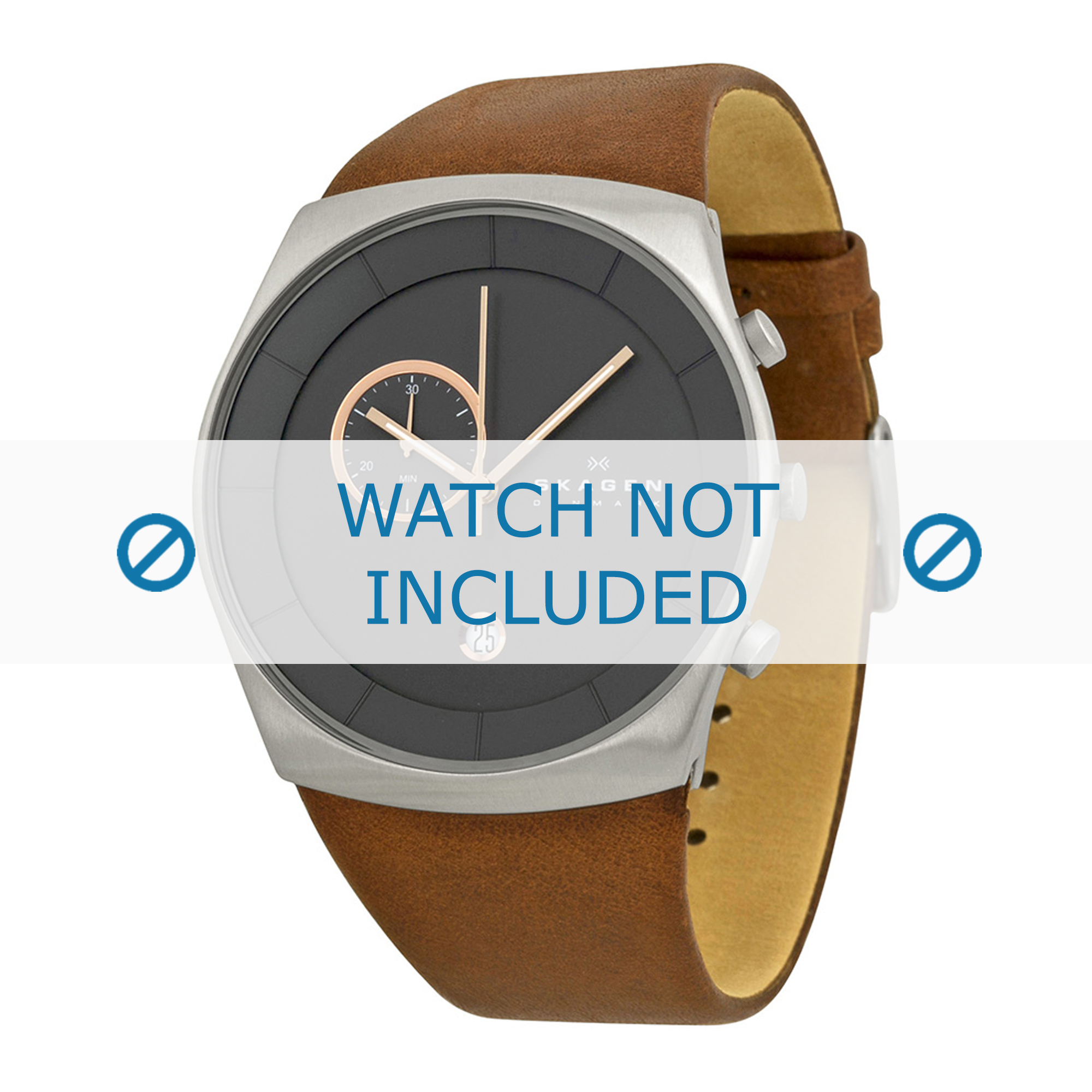 Watch band Skagen SKW6085 Leather 21mm