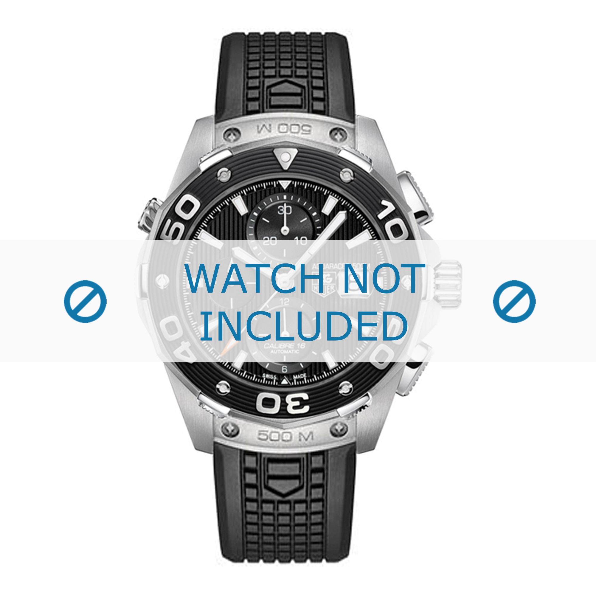 Watch strap Tag Heuer CAJ2180.FT6023 Rubber 22mm