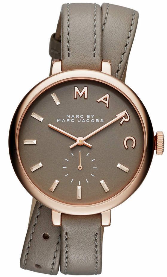 marc jacobs watch brown leather strap